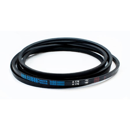 D&D A176 Classical V-Belt, 178 in Outside Length, 1/2 in Top Width, 1 Ribs A176